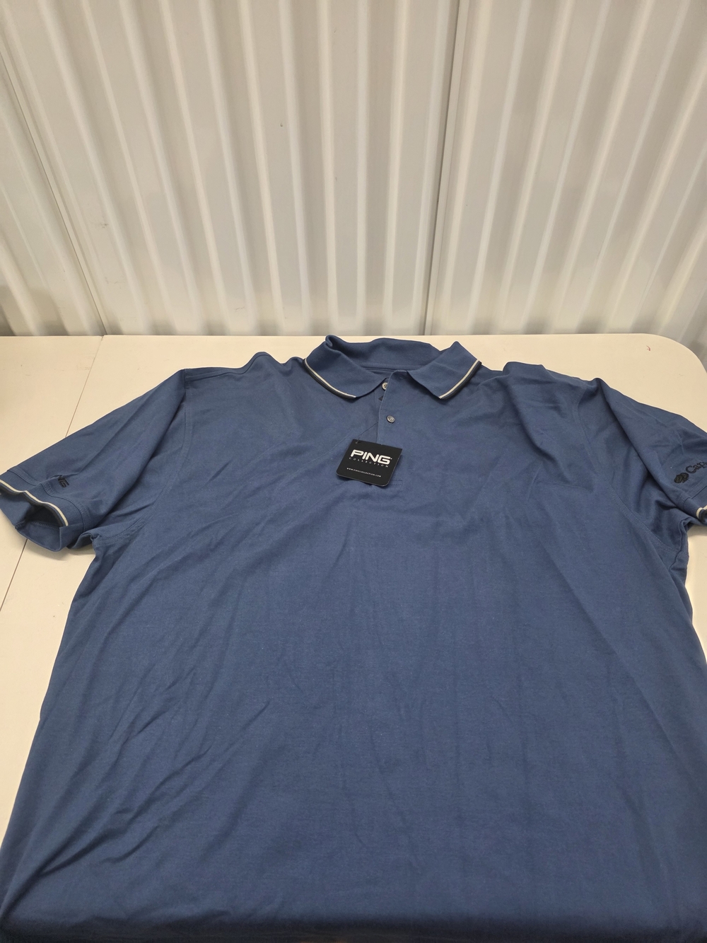Ping Collection Blue Polo Shirt Men's Size XXL NWT